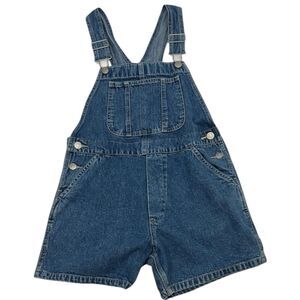 GAP Kids Denim Short Overalls Medium 7-8 Y2K Retro Fall ’01 Playdate Ready